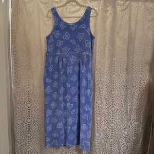 🦋 Vintage Fresh Produce Butterfly Cotton Maxi Dress